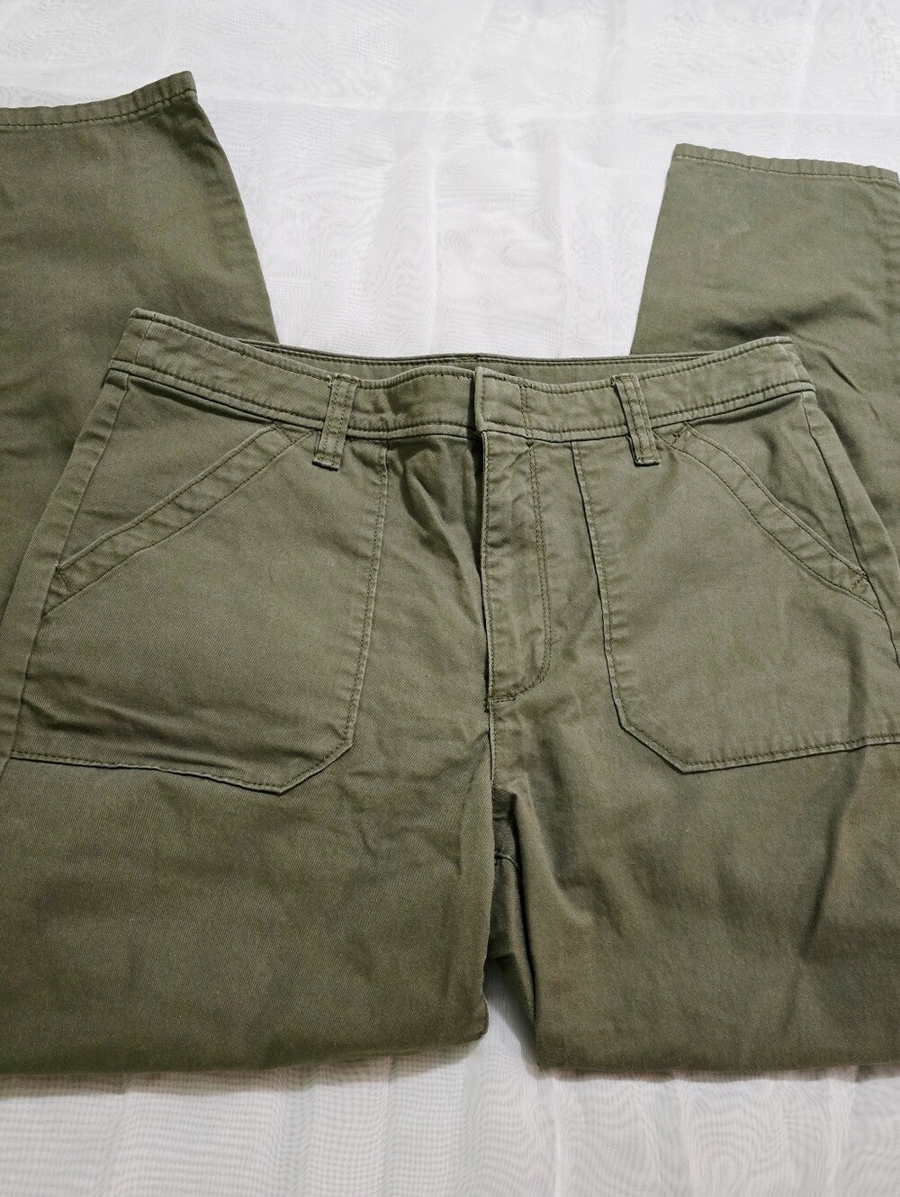 J.Crew Mercantile Olive Army Green Straight Leg Jeans